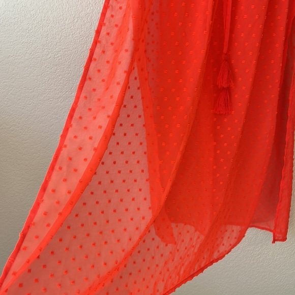 Time and Tru Swim Cover Up Orange Size Medium - Picture 3 of 8